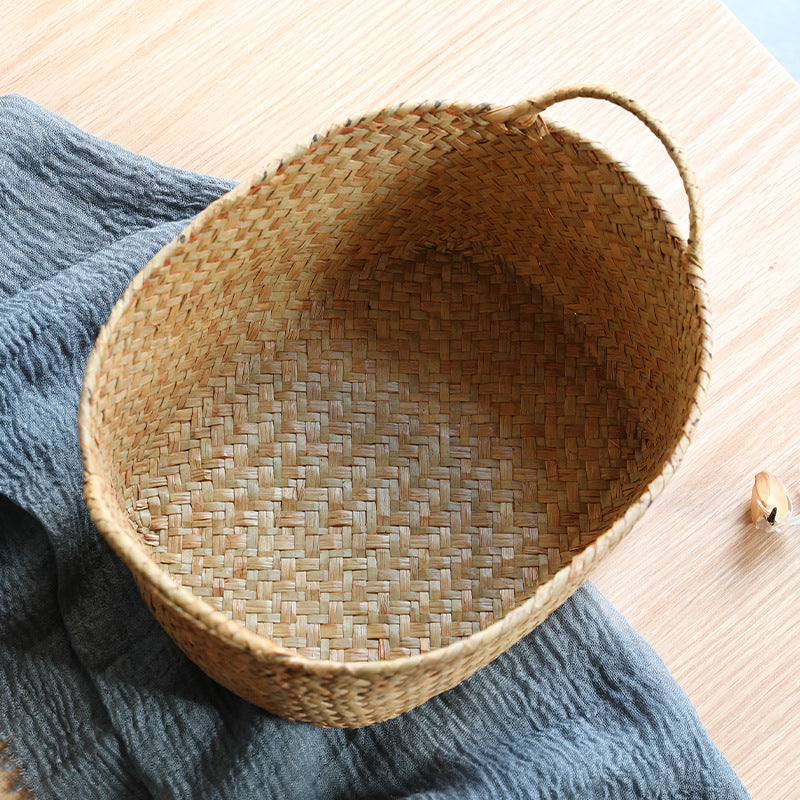 Unisex Geflochtener Aufbewahrungskorb mit ergonomischen Griffen Karnz