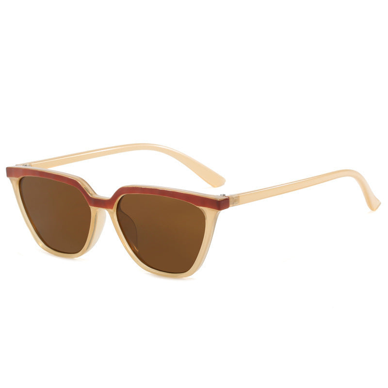 Damen modische Sonnenbrille mit geometrischem Rahmen Karnz