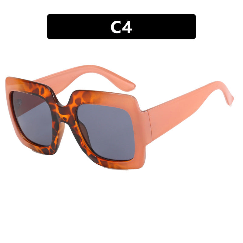 Damen oversized Sonnenbrille mit quadratischen Rahmen und UV-Schutz Karnz