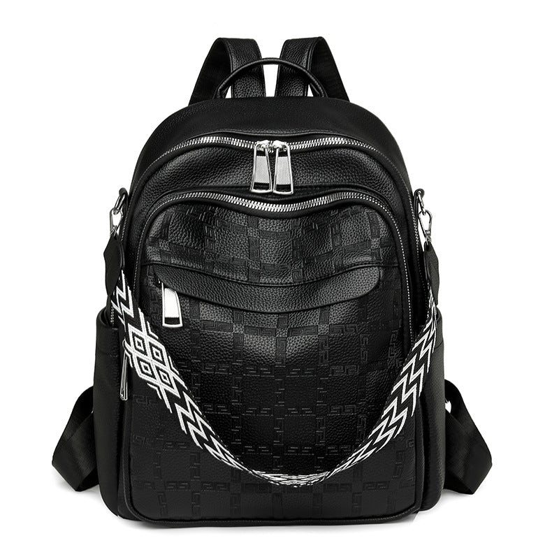 Vielseitiger Texturierter Rucksack mit mehreren Compartts Karnz