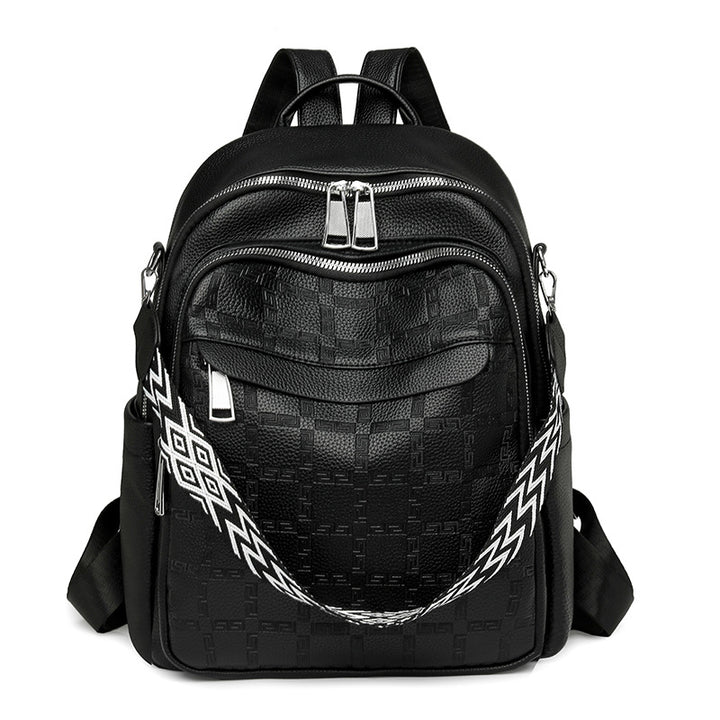 Vielseitiger Texturierter Rucksack mit mehreren Compartts Karnz