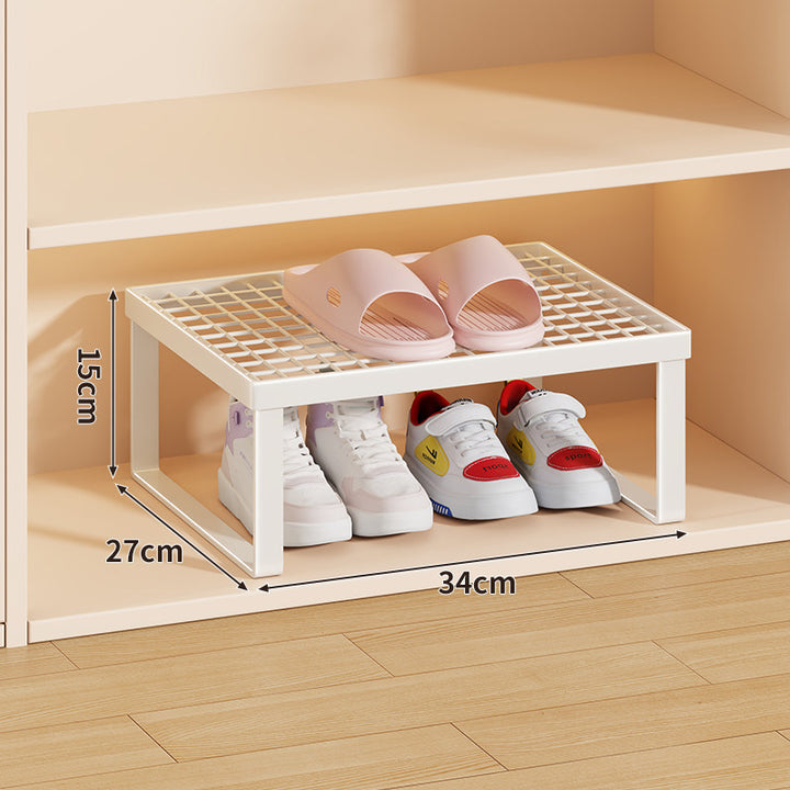 Stapelfähiger Mesh-Top Schuhregal Riser Organizer