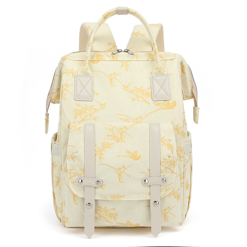 Stylischer Blumendruck Rucksack Karnz