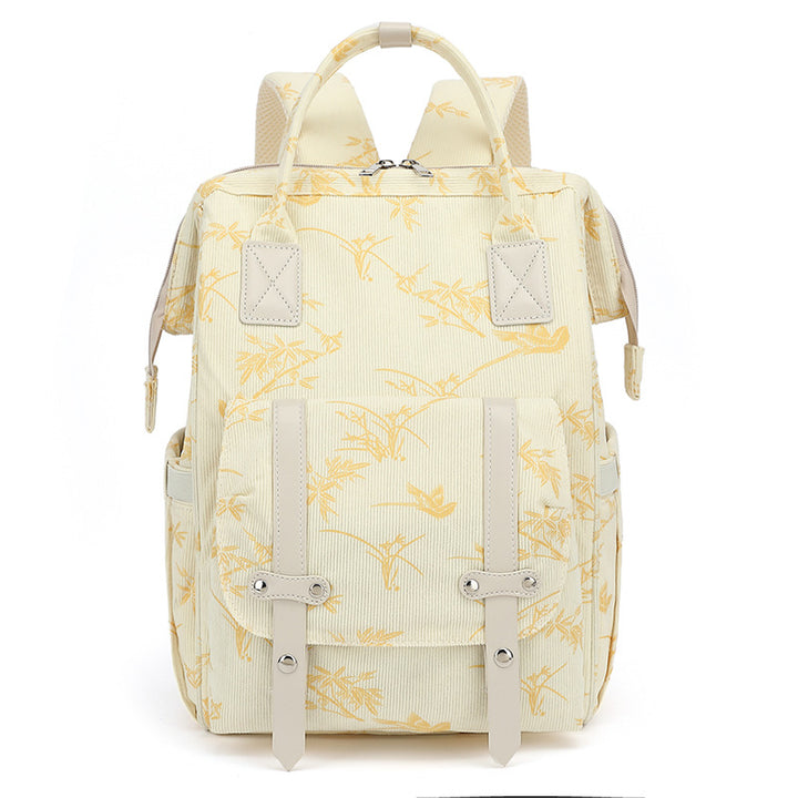 Stylischer Blumendruck Rucksack Karnz