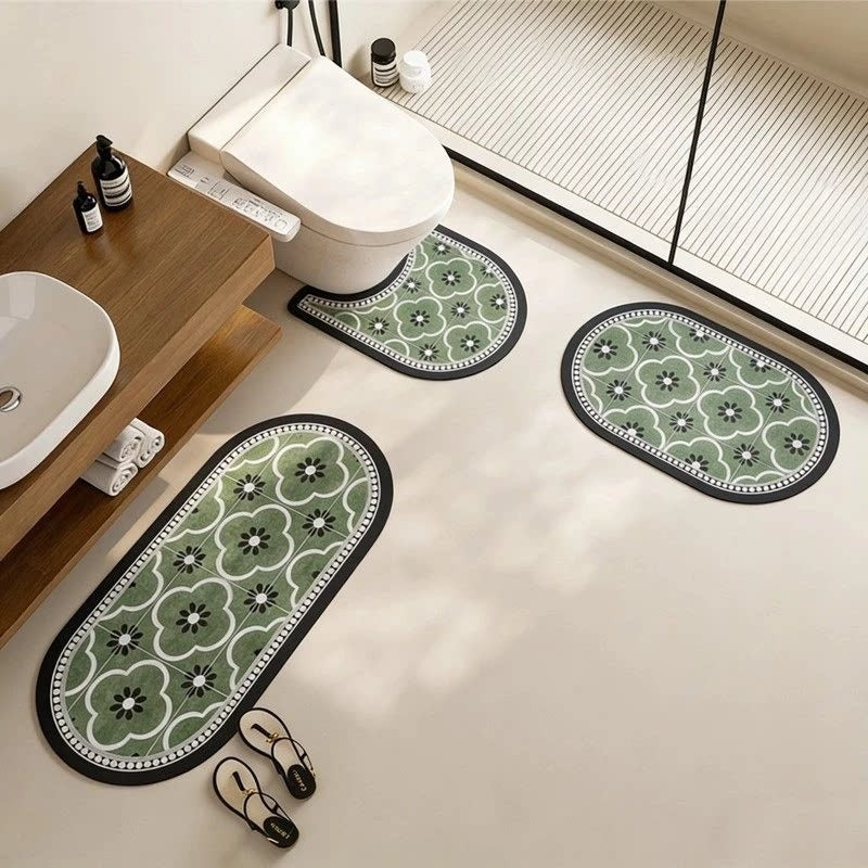 Modernes Badezimmer Rutschfeste Bereichsmatte Set Karnz