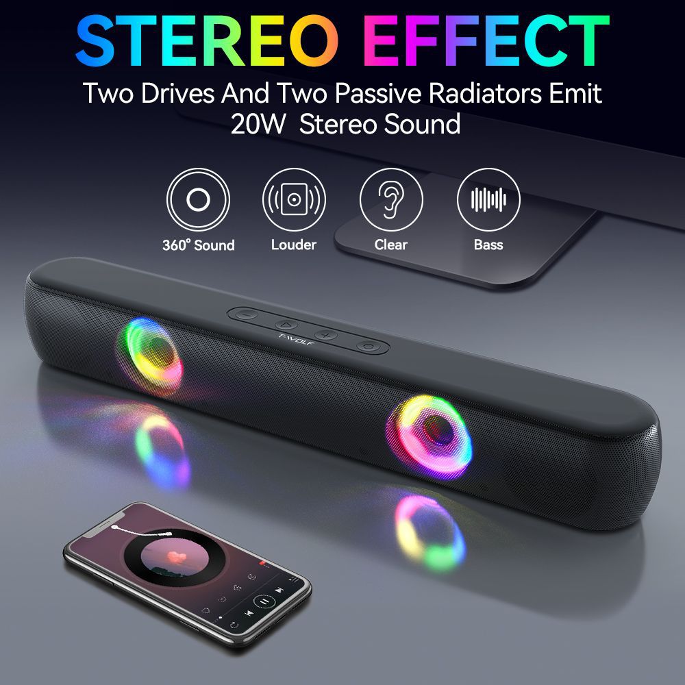 Bluetooth Lautsprecher mit Rgb-Beleuchtung Karnz
