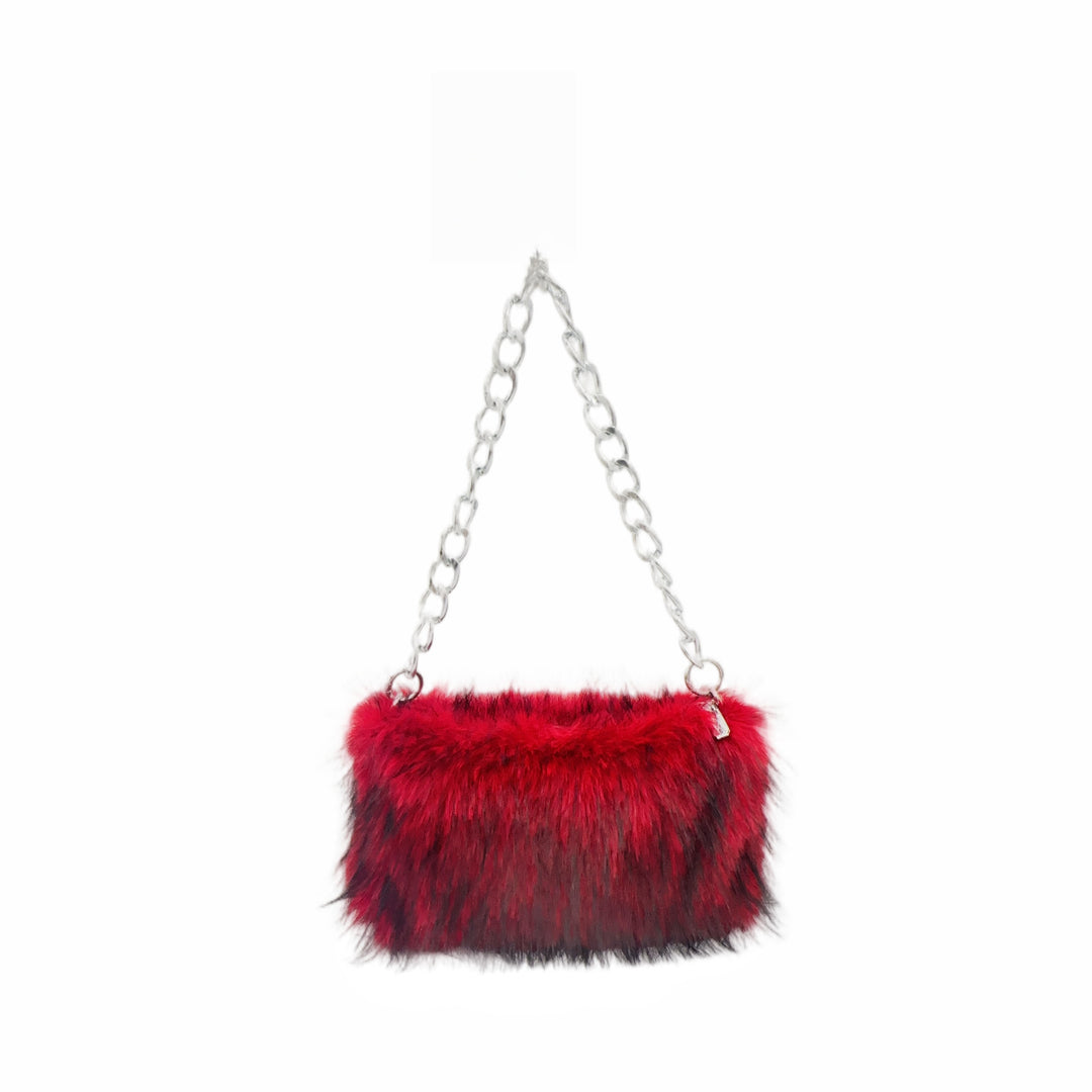 Faux Fur Clutch Tasche