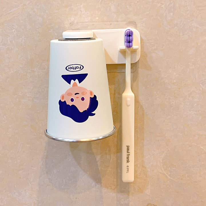 Wandmontierter Zahnbürstenbecher mit Verspieltem Design Karnz