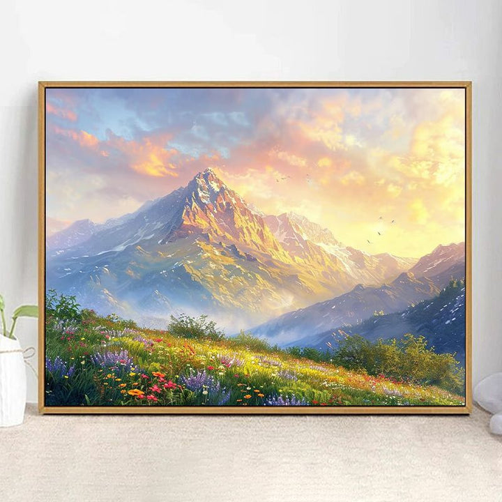 Majestic Mountain Landscape Kunstdruck Karnz
