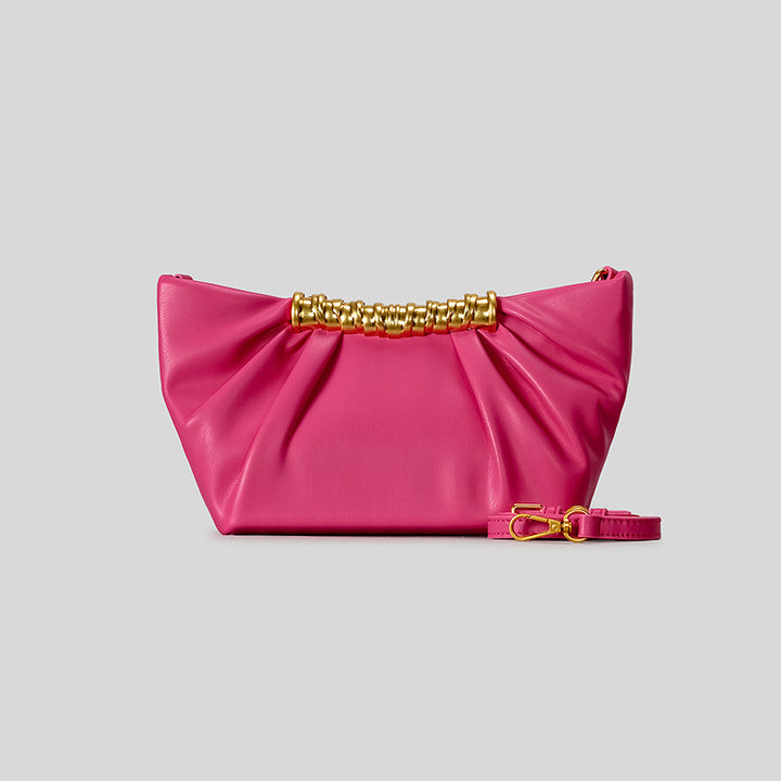 Elegante Leder Falt-Clutch