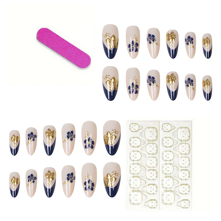 Künstlerisches Florales Nageldesign-Set