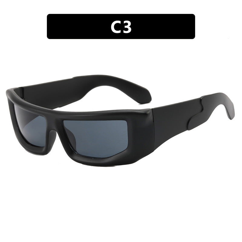 Damen sportliche Sonnenbrille mit modernem, robustem Design und UV-Schutz Karnz