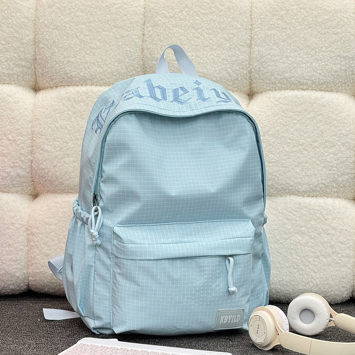 Stylischer kariertes Muster Rucksack Karnz