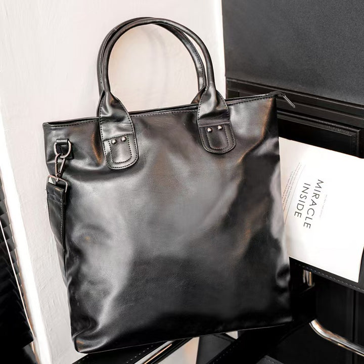 Klassische Leder Tragetasche