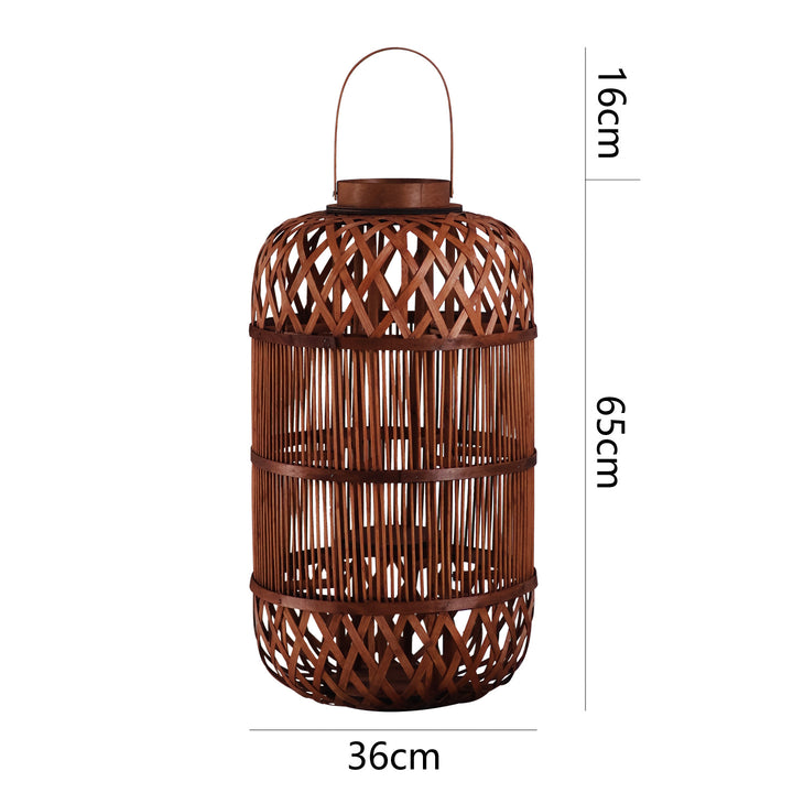 Stilvolle Handgefertigte Rattan-Laterne Karnz