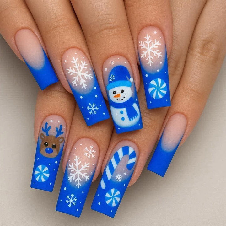 Festliche Winter-Themen 3D Nagelkunstverlängerungen Karnz
