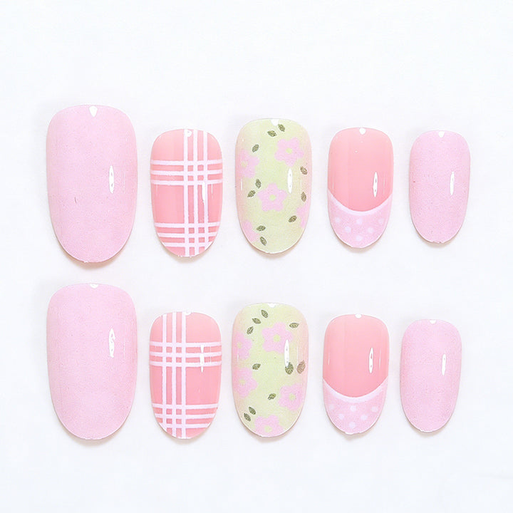 Blumenmuster Press-On Nagelkunst Tipps Karnz