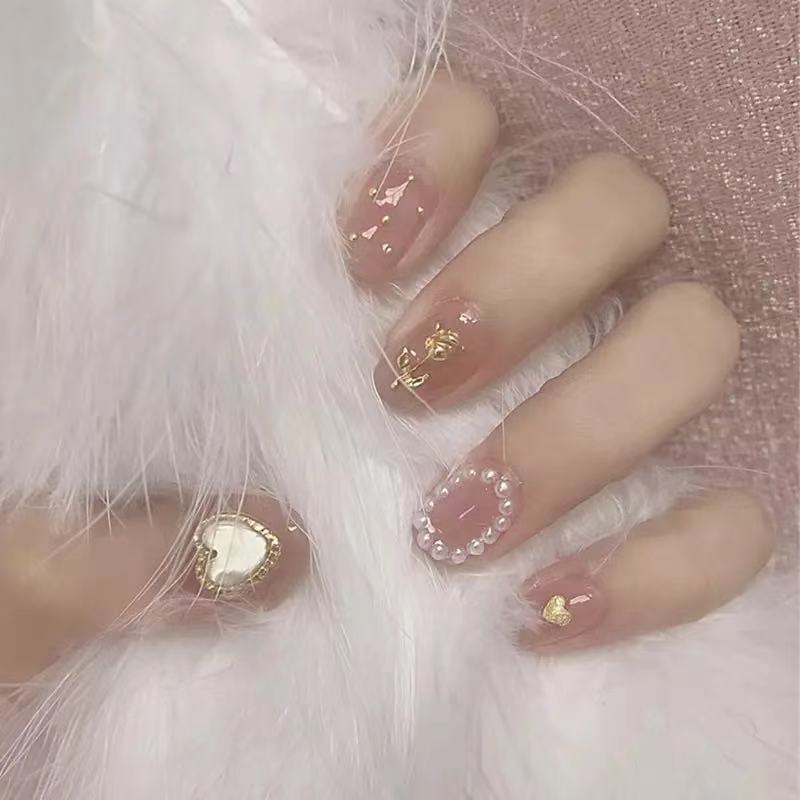 Luxuriöses Dekoratives Press-On Nagelset