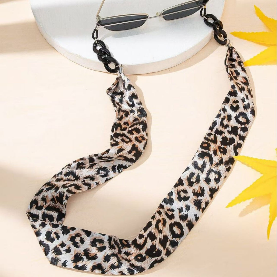 Chic Tierdruck Brillen Kette Karnz