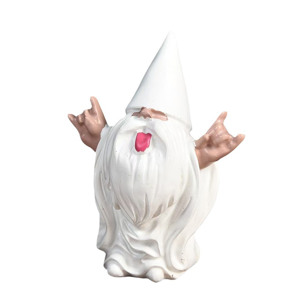 Lustige Weihnachtsmann Figur Karnz