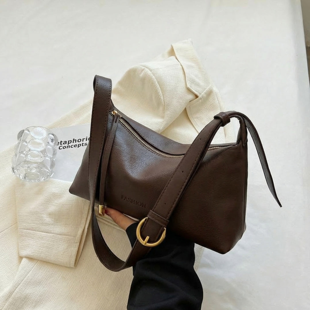 Elegante Leder Schultertasche Karnz