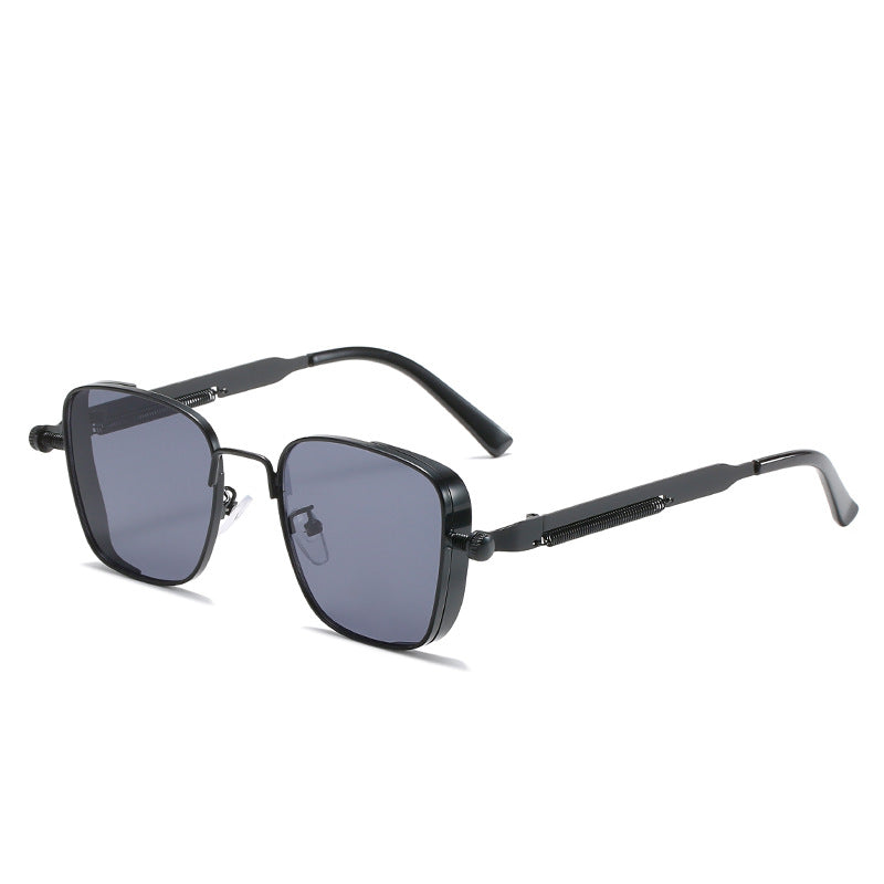 Damen modernistische Sonnenbrille im eleganten Metallrahmen Karnz