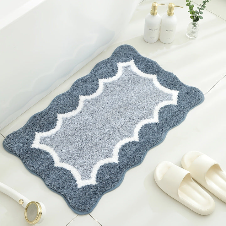 Premium weicher Plüsch Badezimmer Teppich Karnz