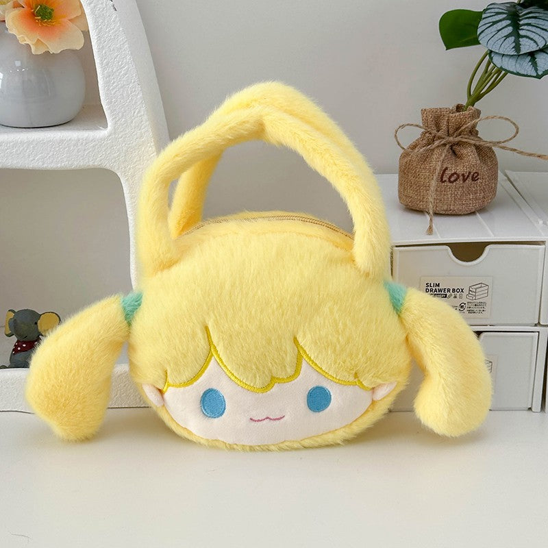 Verspielte Plüschhandtasche mit Ohren und Charakterdesign Karnz