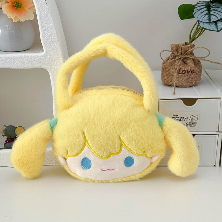 Verspielte Plüschhandtasche mit Ohren und Charakterdesign Karnz