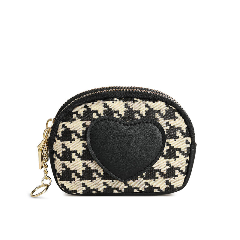 Stylische doppelte Reißverschluss-Münztasche