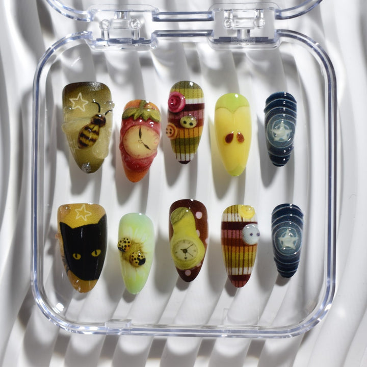 Künstlerisches Nagelschmuck Set Karnz