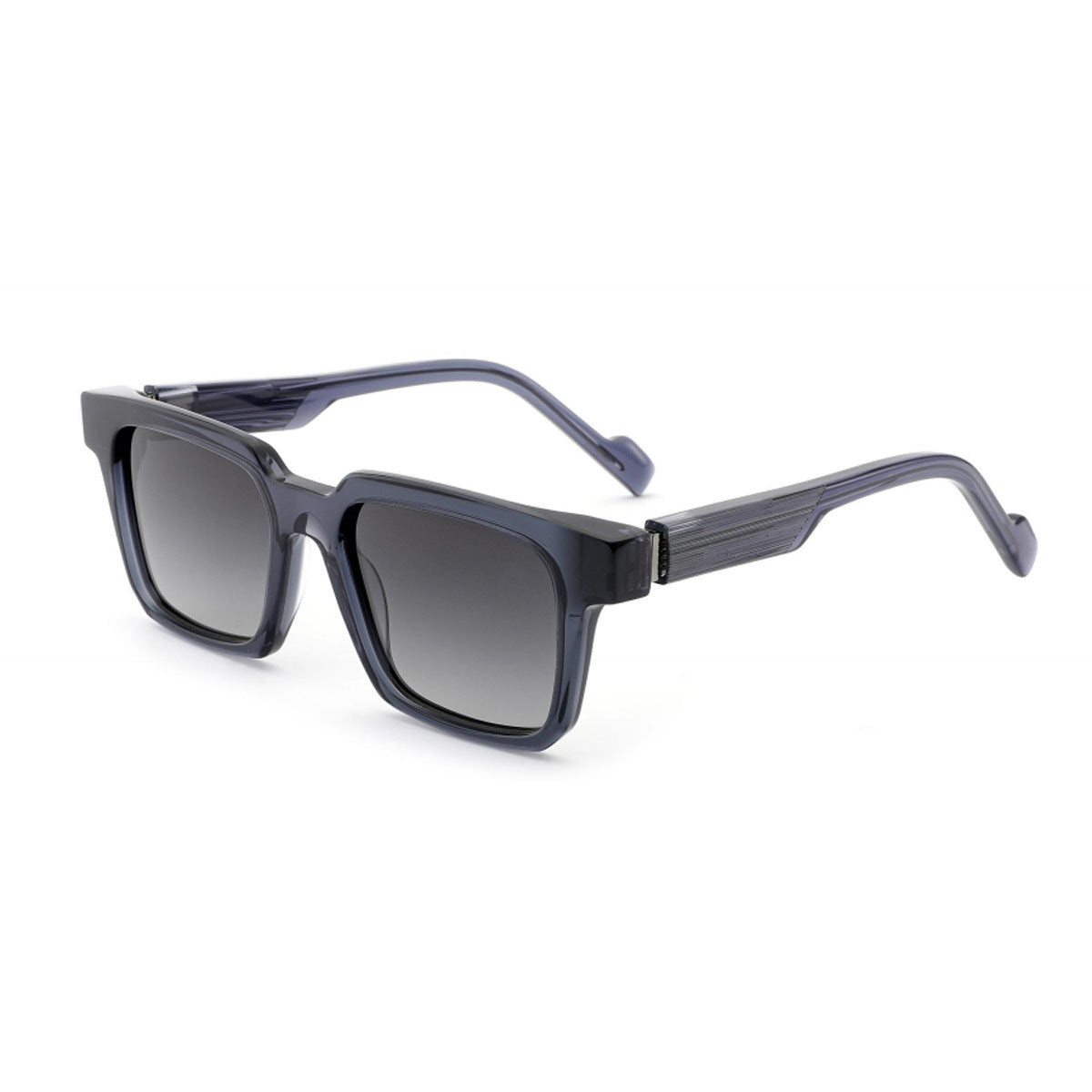 Damen Sonnenbrille im modernen, kantigen Design mit bräunlichen Gläsern Karnz