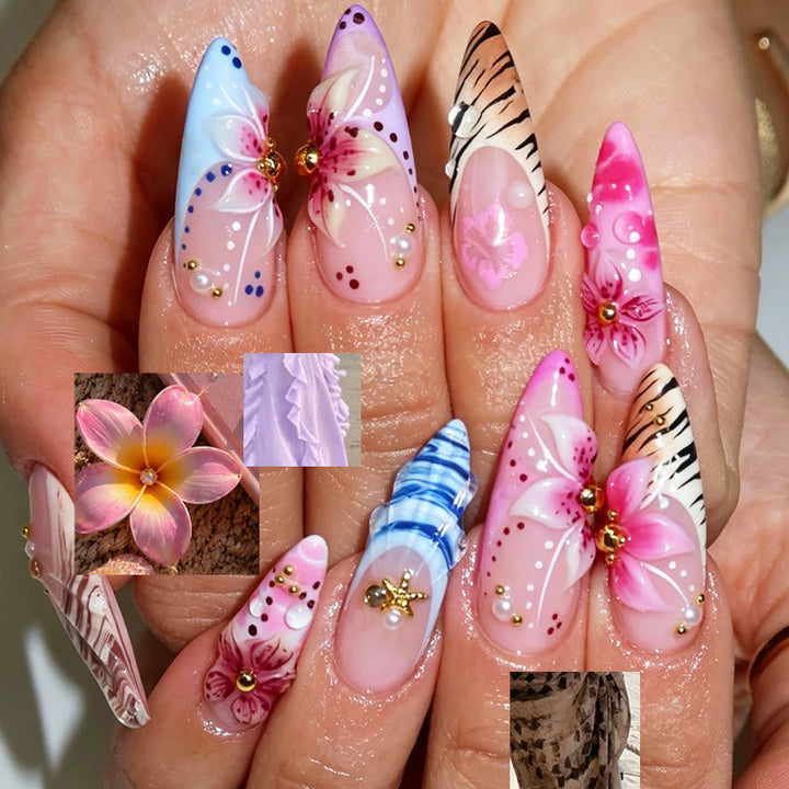 Künstlerische Press-On-Nagelspitzen Karnz