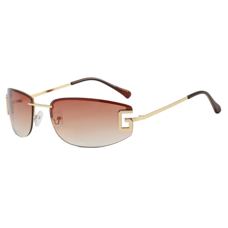 Damen futuristische Sonnenbrille mit sportlichem Design und UV-Schutz Karnz