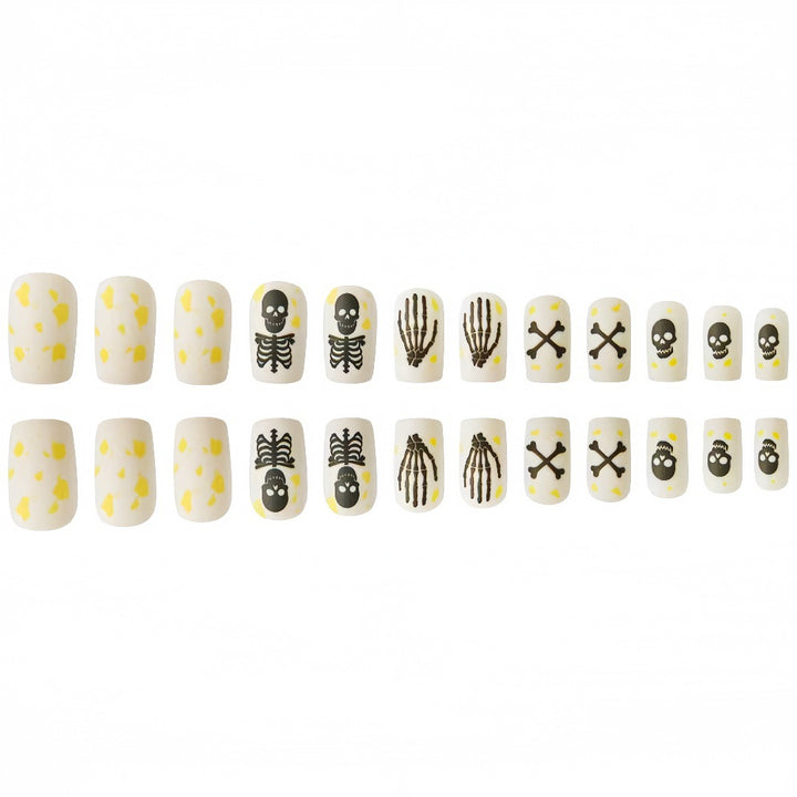 Kreatives Skelett-Nagelkunstdesign Karnz