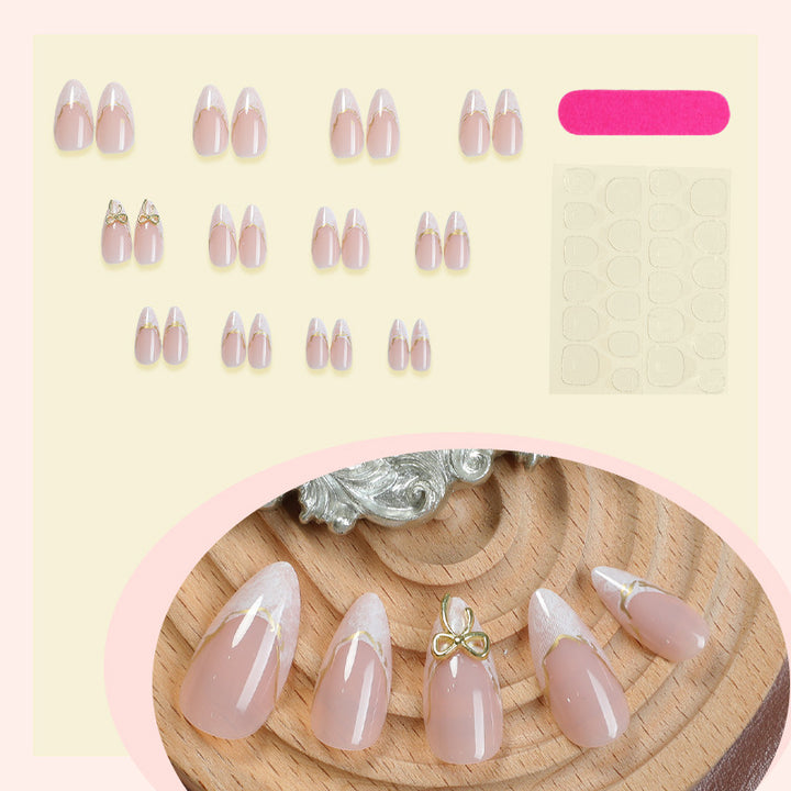 Elegante sculptierte Press-On-Nagelspitzen Karnz