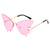 Damen extravagante Schmetterlings-Sonnenbrille Karnz