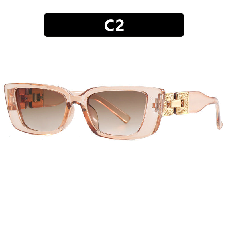 Damen modische Oversized Sonnenbrille mit einzigartigem Leopardenmuster Karnz