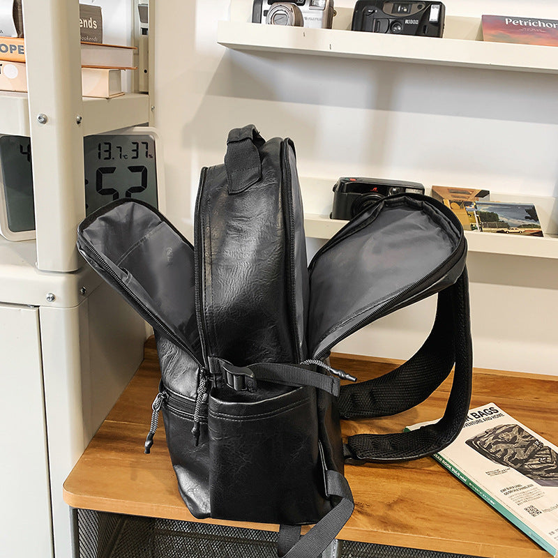 Vintage Leder Reise Rucksack Karnz
