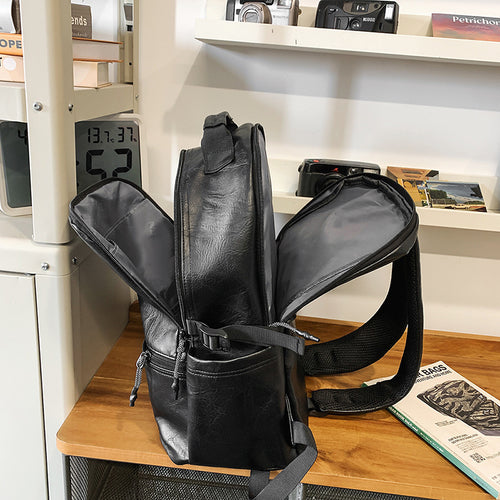Vintage Leder Reise Rucksack Karnz