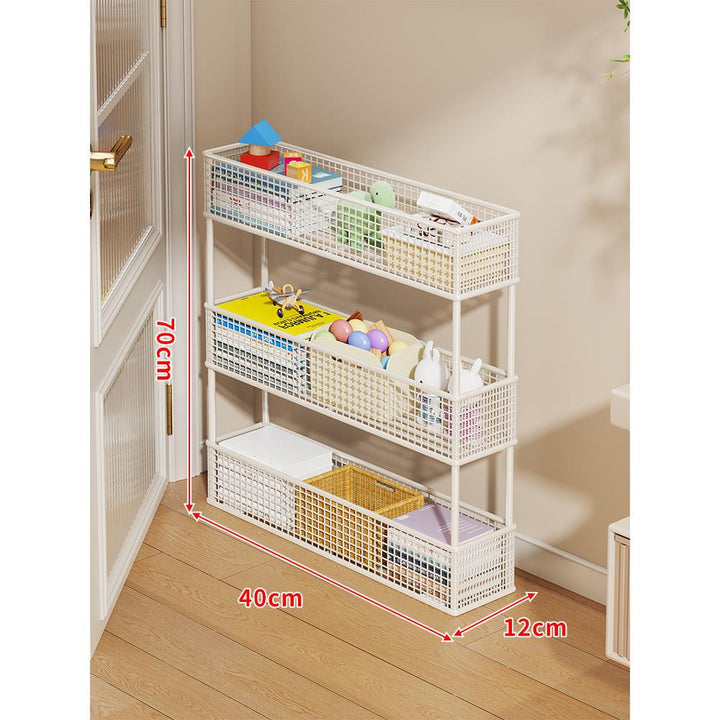 Slim Vertikaler Netzkorb Organizer Regalsystem für enge Räume