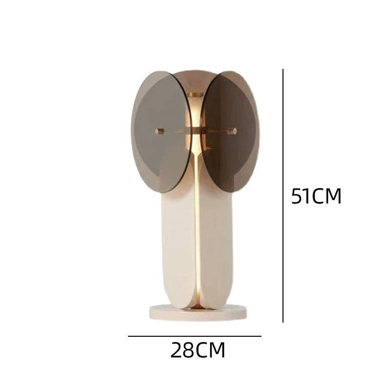 Skulpturale Glas Tischlampe