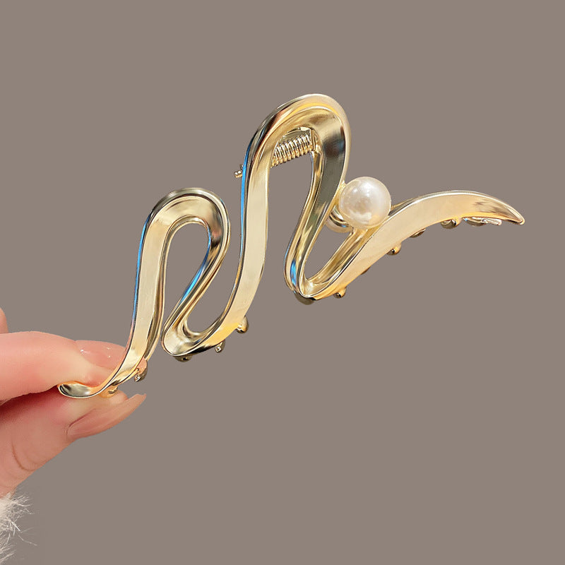 Elegante Wellen-Design Haarklammer Karnz