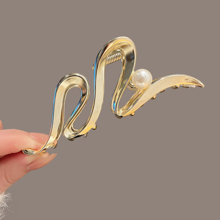 Elegante Wellen-Design Haarklammer Karnz