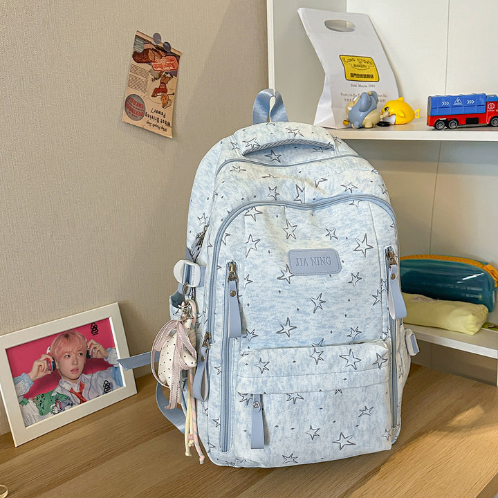 Stylischer Star-Emblazoned Alltagsrucksack Karnz