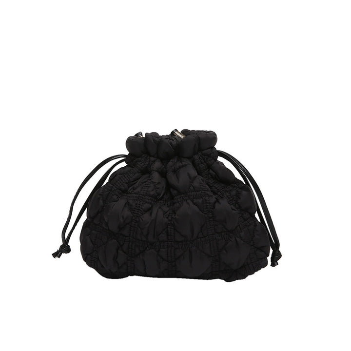 Gepolsterte Kordelzug-Handtasche