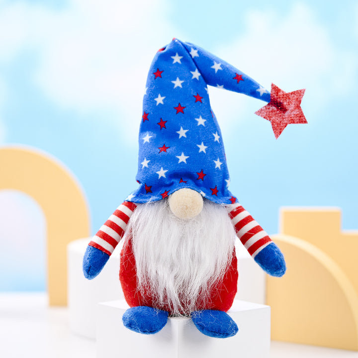 Festlicher Plüsch-Gnom-Figurine Karnz