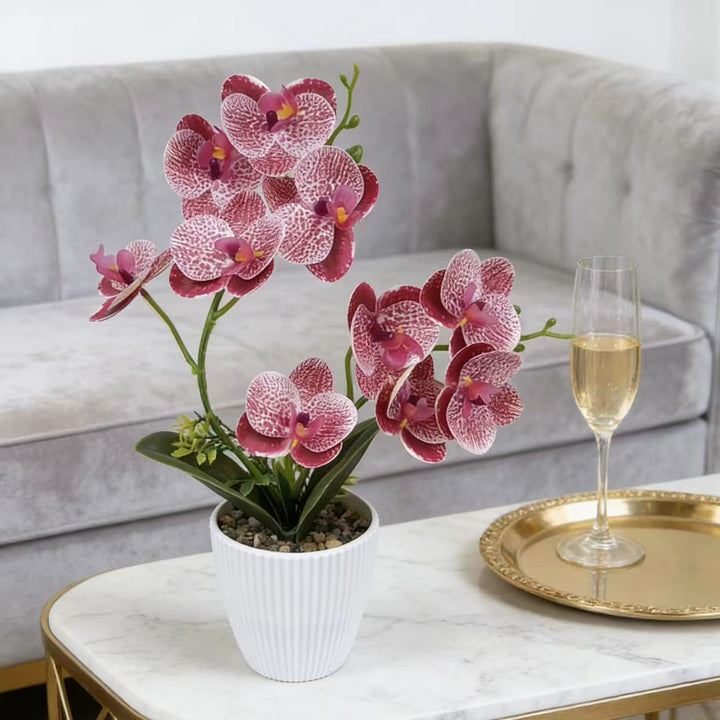 Künstliche Orchidee für Wohnkultur und Innendekoration
