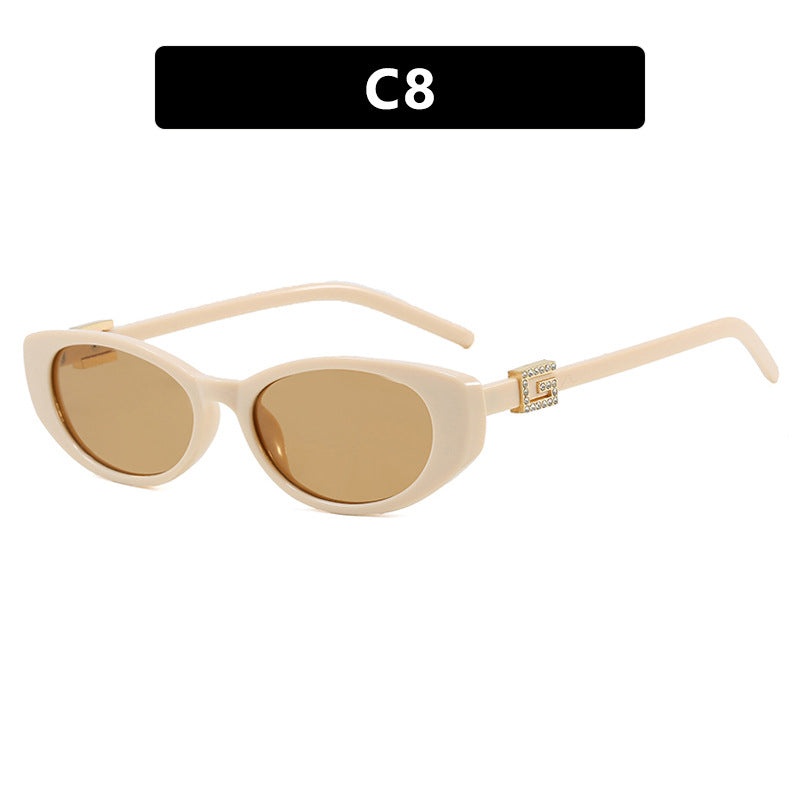 Damen cat-eye Sonnenbrille mit elegantem Metallrahmen und schützendem UV-Filter Karnz