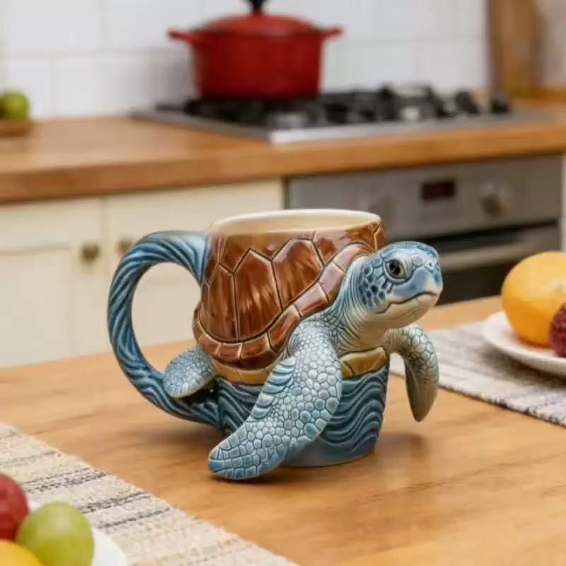 Kaffeetasse mit Schildkröten-Design Karnz